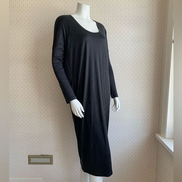 ROYL Silk Midi Long Sleeve Dress - Picture 2 of 12